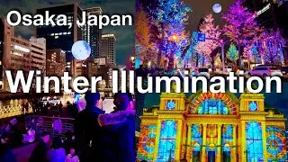 Japan Winter Illumination | Osaka Light Festival Vlog