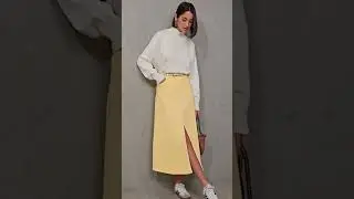 Como combinar t&ecirc;nis com saia midi