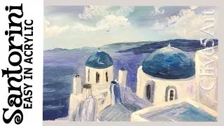 Санторини-Акриловая Живопись