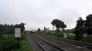 WDP-4 with Intercity Express in Rain....