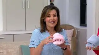 Pedi Couture Faux Fur Pedicure Slipper Sandal w/ Rubber Sole on QVC