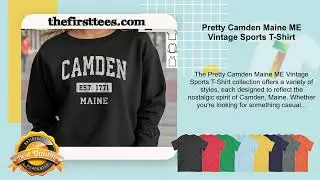 Pretty Camden Maine ME Vintage Sports T-Shirt
