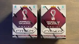 2022 Panini Prizm World Cup 2x Blaster Box Opening - Gorgeous Silver Inserts!
