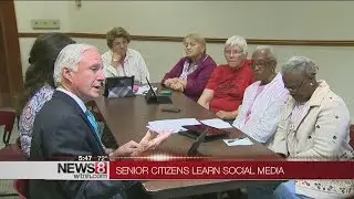Senior citizens learn social media
