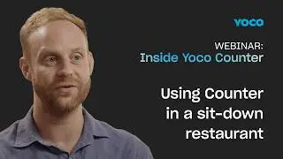Webinar Q & A: Using Counter in a sit down restaurant