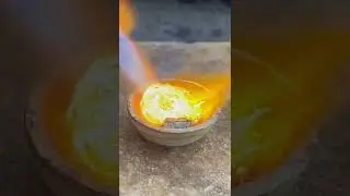 Melting silver & copper  at once🔥🔥