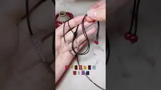🏵️ PENDANT NECKLACE CORD  #shorts #diy #pendant #pendantnecklace #pendantdesigns #knot