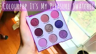 💜 Colourpop - My Rearranged It's My Pleasure Eyeshadow Palette - Just Swatches 💜