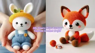 Custom Crochet Crafts China Factory| Crochet Animal Teether |Baby Rattle| Crochet Kits For Beginners
