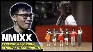 NMIXX Young Dumb Stupid Stage Practice + Recording Behind Reaction