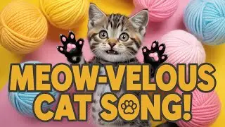Funny Cat Nursery Rhymes for Kids | Cute Kitten Singing Meow Song with Fun Dance Learning