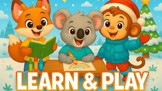 Learn Colors with Kiko & Friends 🌈 | Christmas Dance Party