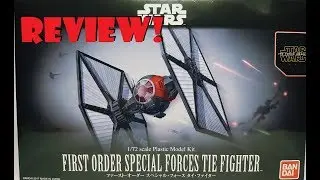 SHOKY REVIEWS: BANDAI STAR WARS T.F.A. FIRST ORDER SPECIAL FORCES TIE FIGHTER