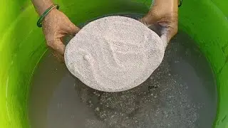 ASMR | pouring of white sand || Paste play of white sand
