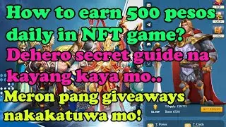 TAGALOG HOW TO EARN IN DEHERO  |  DEHERO UPDATED GUIDE FOR BIGINNER | DEHERO GIVEAWAY GCASH