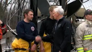 Vice President Pence surveys Nebraska floods