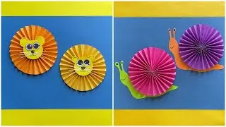 Simply Creative Paper Animal Crafts For Kids | How to make paper snail | Easy paper crafts
