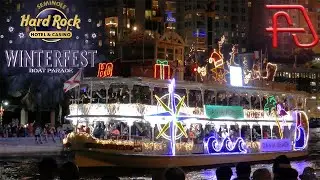 2019 Seminole Hard Rock WINTERFEST Boat Parade - Bret Michaels as Grand Marshal - Movies on Parade