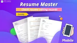 Resume Builder Resume editing records