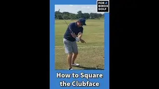 Simple Tip For How To Square The Clubface On The Downswing #golfswingtips #simplegolftips