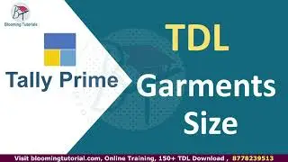 Garments size TDL in Tail Tally Prime | TDL Tamil | How to view Garment size report in Tally Prime