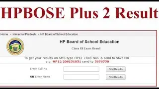 hpbose.org 2019 Result, HPBOSE Plus Two Result Declared Today 22nd April 2019