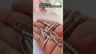 OMG 😱 😳 😳 easy neck chain making from safety pins