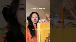 HUGE anime expo haul 😬 #animeexpo #animeexpo2025 #haul