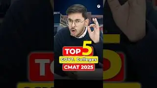 🔥Top 5 Govt. MBA Colleges CMAT 2025 | Low Fees & High ROI ✅ #shorts #CMAT2025 #MBA