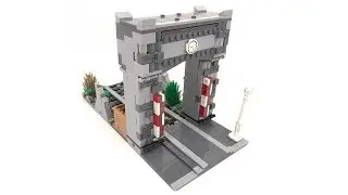 LEGO Modular-Compatible Railroad Crossing MOC