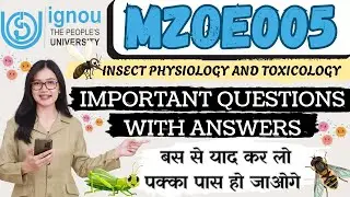 😲IGNOU MSC ZOOLOGY  || MZOE-005 || IMPORTANT QUESTIONS WITH  ANSWER #msczoology #viral #subscribe 