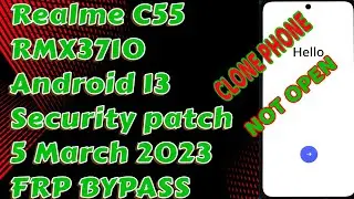 Realme C55 Android 13 security patch 5 March 2023|FRP BYPASS 