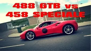 Ferrari 488 GTB vs. 458 Speciale on Track - SOUND COMPARISON