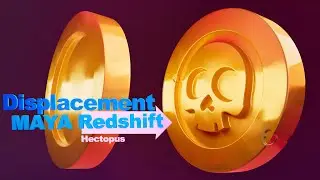 Skull Coin Creation in Maya using Displacement (No Sculpting)