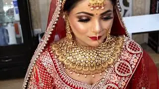 Bride by VANDANA DHINGRA II The Glam Touch II Copper Glittery eyes II Royal look II #shorts  #reels