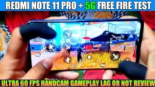 Redmi Note 11 Pro + 5G Free Fire Test | Full Ultra 60 Fps Graphics Test Lag Or Not 😱