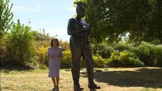 Black Lives Matter - 9 foot statue of a black woman in Stratford (UK) - ITV News - 5th August 2020