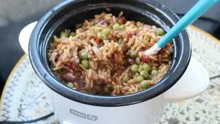 Dash Mini Rice Cooker Recipe - Knorr Rice And Beans - $1 Meal - RV Cooking Dorm Cooking Van Cooking