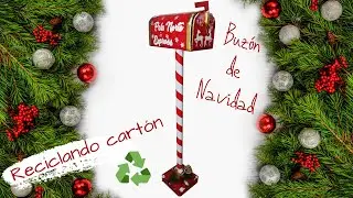 BUZÓN DE NAVIDAD RECICLANDO CARTÓN - Paso a paso