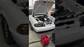 1,516 HP Foxbody Mustang Coyote swap Twin Turbo beast. #foxbodymustang #coyote swap #mustang
