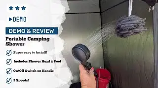 Demo and Review - Spopal Portable Camping Shower