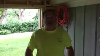 Diy EZ garden shed hook install