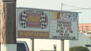 Guests enjoy the reopening of Langley Motor Speedway