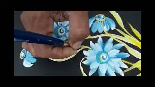 One stroke painting#flowerspainting #flowerdrawing #flowers #flowerpainting 
