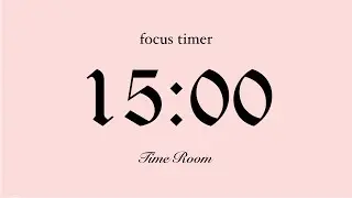 🌸 15 Minute Silent Timer with Alarm | Focus & Relax