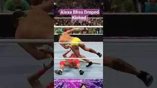 Alexa Bliss Droped Kicked to Rhea Ripley Crown Jewel wwe2k23 ps5 shorts virul video 🔥