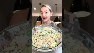 THE BEST MACRO FRIENDLY CHICKEN CAESAR PASTA SALAD EVA 🔥🔥🔥