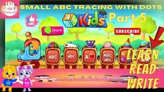 How to write Small Alphabet letters | Small letters abc tracing with dots | Part 5