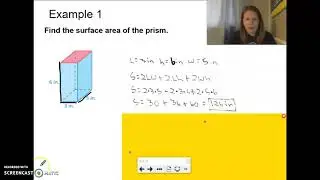 7th Grade Lesson 14.1 Surface Area of Prisms-Part 1