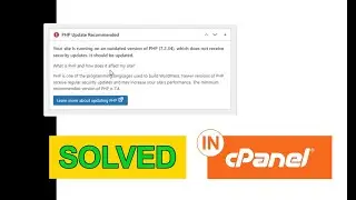 Your site is running on an outdated version of PHP - [Solved]. Update PHP version in WordPress